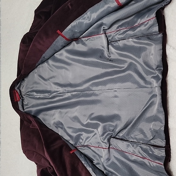 Alfani Velvet Suit Slimfit Men's Burgundy Size 42R - Picture 10 of 10
